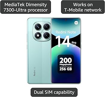 Amazon.com: Xiaomi Redmi Note 14 Pro 5G + 4G LTE (for Tmobile Mint Amazon.com: Xiaomi Redmi Note 14 Pro 5G + 4G LTE (for Tmobile Mint